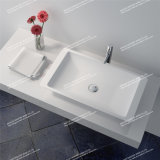 Easy Clean Solid Surface Bathroom Mineral Casting Wash Basin/Sink (JZ9002)