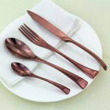 Stainless Steel Gold Cutlery/Coffee Flatware Set/Tableware Gold