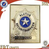 Zinc Alloy 3D Soft Enamel Police Badge for High Quanlity