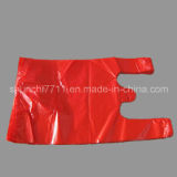 Plastic Red Vest Shopping Bag
