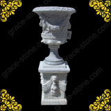 Marble Carved Urn for Flower and Plant