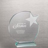 Round Etched Star Jade Trophy (#76527)