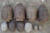 Imitation Antique Marble Buddha Head (SH371)
