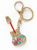 Fashion Diamante Violin Gift Key Chain