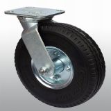 Black Sawtooth PU Solid Caster Wheel