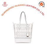 Plain Model New Arrival Metal Eyelets Tote Handbag for Distribution