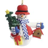 Polymer Clay Snowman Ornament