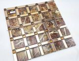 Mosaic Metal Tile for Bathroom Decoration30*30