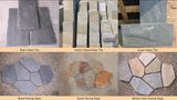 Slate Tiles, Mosaic, Cultural Stone, Rusty /Yellow/Green Slate