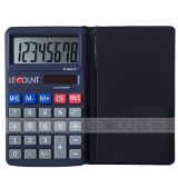 8 Digits Dual Power Pocket Calculator with Black Wallet Cover (LC303WL-8D)