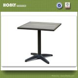 Square Modern Table Aluminum Poly Wood Coffee Table