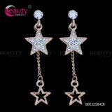 Rose Gold Plated Star Crystal Earring Jewellery for America Market