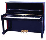 Artmann Ebony / Red Wood Up123A1 Piano with Copperplate Decorated