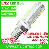Dimmable 4W E12 LED Bulb (LT-E12P5)