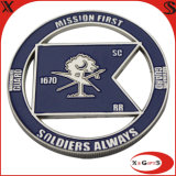 Customized Metal Silver Army Coins for Collection