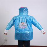 High Quality PVC Raincoat with Printing for Kids