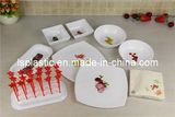 Plastic Appetizer Serving Plates Set (LS-2015)