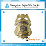 Police Metal Pin Badge with Gold Plating (BG-BA264)