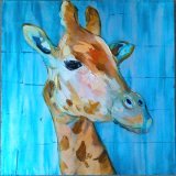 Hot Sales Abstract Deer Oil Paintings for Wall Decoration (LH-030000)