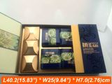 European 5 Star Hotel Design Restaurant Cookies Boxes Flocking Box