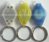 Plastic LED Torch Key Chain with Logo Printed (3032)