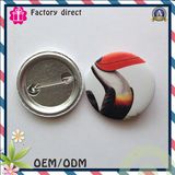 Toucan Cartoon Design Round Badge