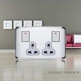 New Design Pakistan Double 13A Switched Mf Socket