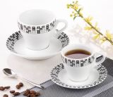 Coffee Cup and Saucer, Client's Logo Can Be Printed on, Well for Coffee Promotion,