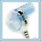 Crystal Vibrating Condom, Adult Vibrating Sex Toy /Product for Man or Male (WS-XQ026)