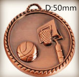 Stylish Metal Basketball Badge (FCd6529)