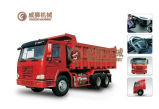 6X4 LHD Diesel Engine Zz3257 Dump Truck
