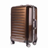 Fashion Stripe Aluminum Frame Luggage 2 PCS 20