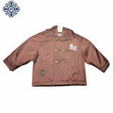 Boys Jacket with Stripe Jersey Hood and Padding with Center Front Buttons (JC-01)