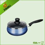 Blue Non Stick Cooker Sauce Pan with Lid