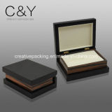 Custom Design Matte Lacquer Veneer Wood Ring Box