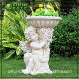 Resin Angel Garden Flower Planter Pot (NF14219A-1)