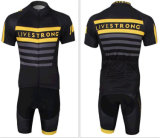 Bicycle Team Livestrong 2014 Cycling Jersey Sets Bike Bicycle Sports Wear Padded Shorts Breathable Quick Dry Riding Clothing Black