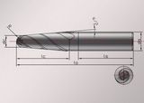 Solid Carbide Cutter 2/3 Flutes Taper End Mill Tools