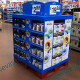 Cardboard Full Pallet Display for Supermarket Promotion (PDU0001)