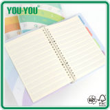 PP Cover Spiral Notebook with Dividers