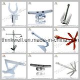 High Quality Galvanized Ship Anchor (Danforth, Bruce, HALL, Plough, BALDT)