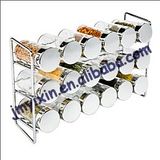 3-Tiers Chrome 18-Bottle Spice Rack