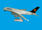 Customized Logo, ABS Material, Snap-Fit A380 Lufthansa Plane Model