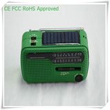 Siren 3 LED Light Lithium Battery Solar Power Radio (HT-555)