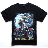 Cheap Men's Clothing T-Shirt Boy Trendy Man Eagles Harley Animal Printed Short Sleeves Hip Hop Black Casual Men 3D T Shirt