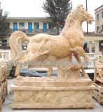 Stone Marble Horse Statue Animal for Garden Sculpture (SY-B116)