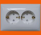 Shucko Socket Outlet Double Germany Socket Eurotype Socket