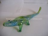 Green Lizard Glass Smoking Pipe