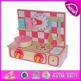 Beautiful Kids Kitchen Set Toy, Cute Wooden Kitchen Sets Toy for Children, Lovely Wooden Toy Kitchen Play Set for Baby W10c088