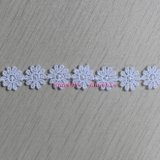 White Small Flower Design Chemical Lace for Clothing